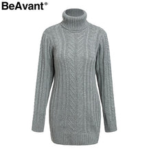 Load image into Gallery viewer, knitted turtleneck dress