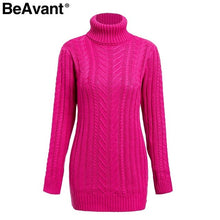 Load image into Gallery viewer, knitted turtleneck dress