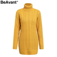 Load image into Gallery viewer, knitted turtleneck dress