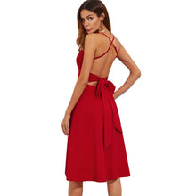 Load image into Gallery viewer, backless red dress