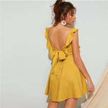 Load image into Gallery viewer, backless high waist dress